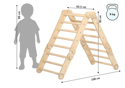 Maßangaben zum Klettergerüst M für Kinder