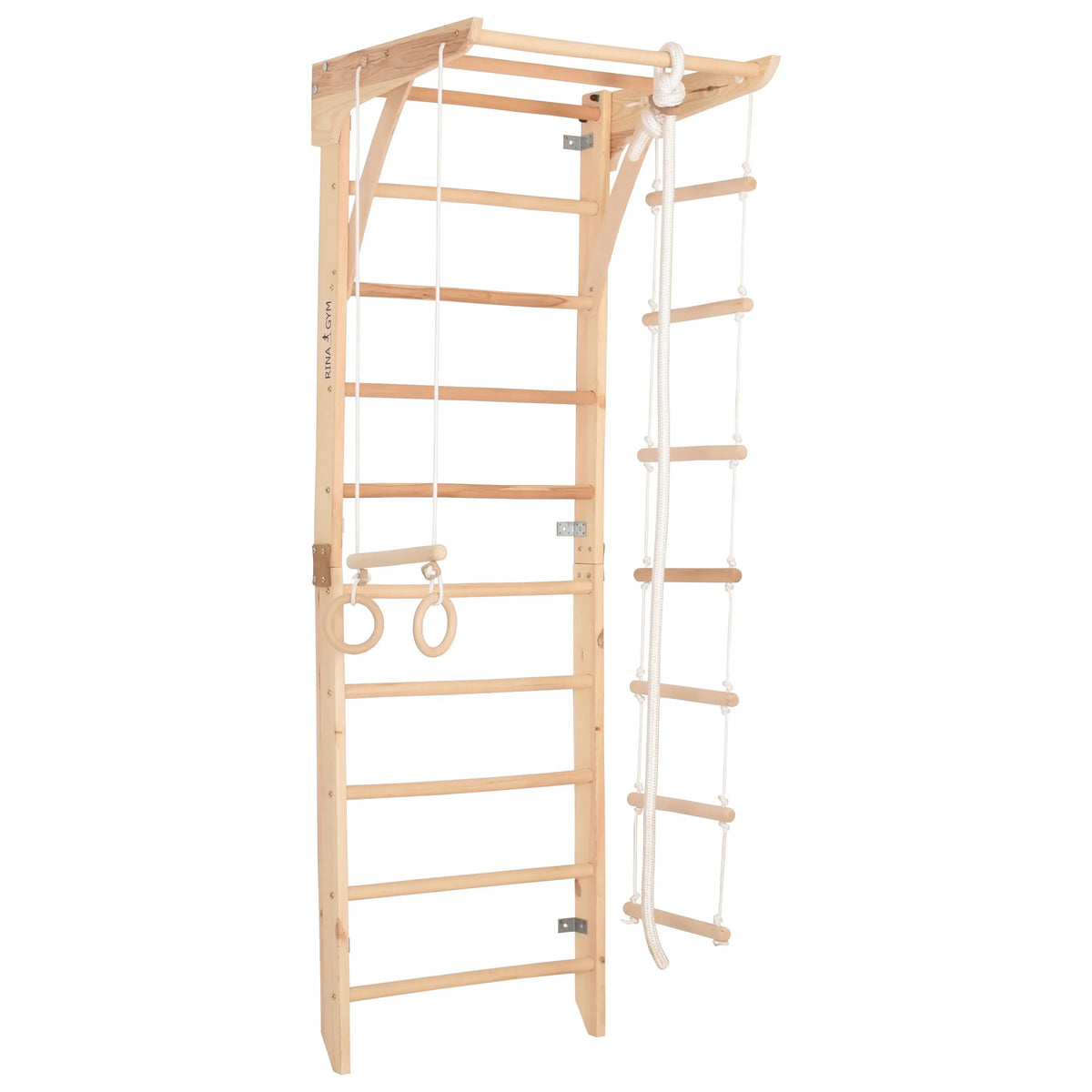 Kletterwand MICHAELA in Natur als Sprossenwand aus Holz