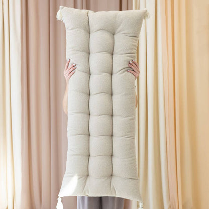 Bouclé-Kissen für die Holzwippe in Taupe, Größe XL