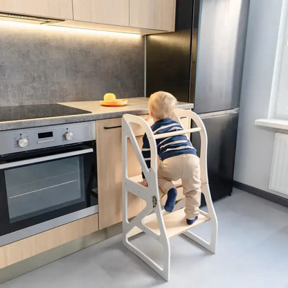Lernturm-Küchenhelfer 2in1 THEA in Weiß für Kinder