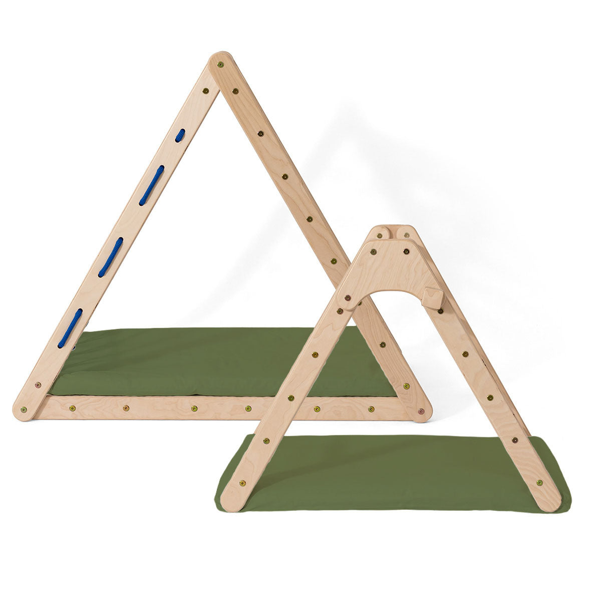 Cushion for climbing triangle, various designs