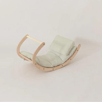 Matratze und Kissen für den Kletterbogen im Design Äffchen Beige