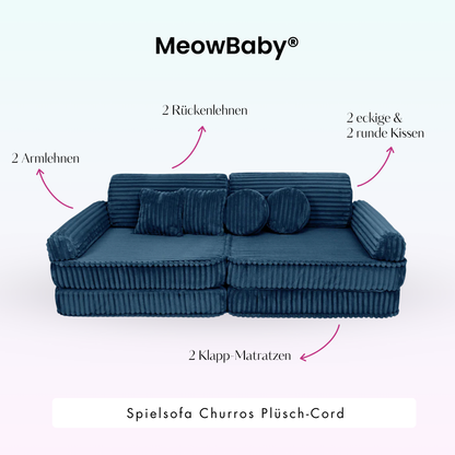 Churros Play Sofa - Plush Cord Edition