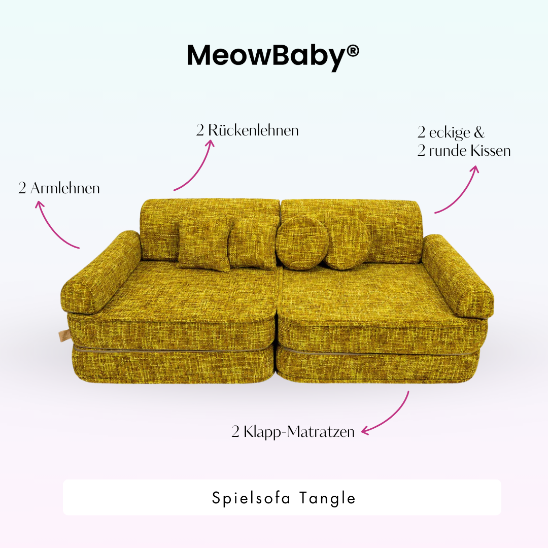 Tangle Play Sofa - Cozy Chenille Edition