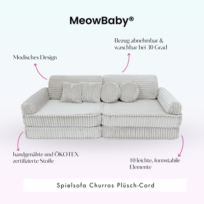 Churros Play Sofa - Plush Cord Edition
