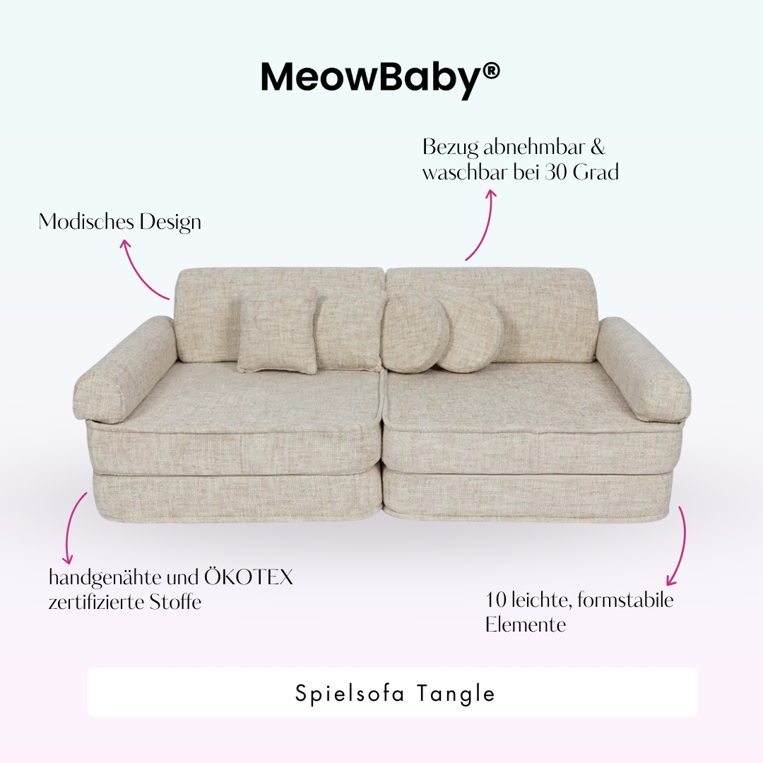Tangle Play Sofa - Cozy Chenille Edition