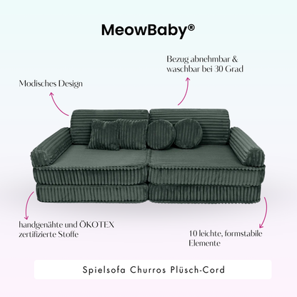 Churros Play Sofa - Plush Cord Edition
