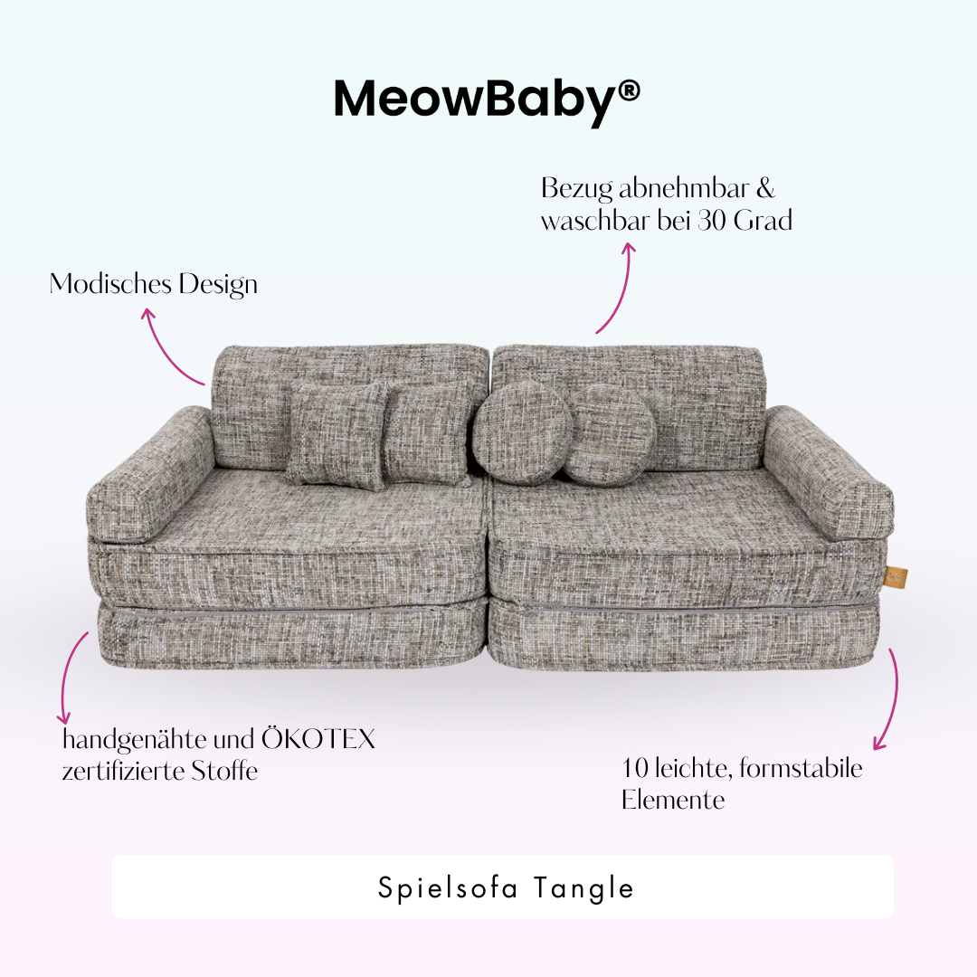 Tangle Play Sofa - Cozy Chenille Edition