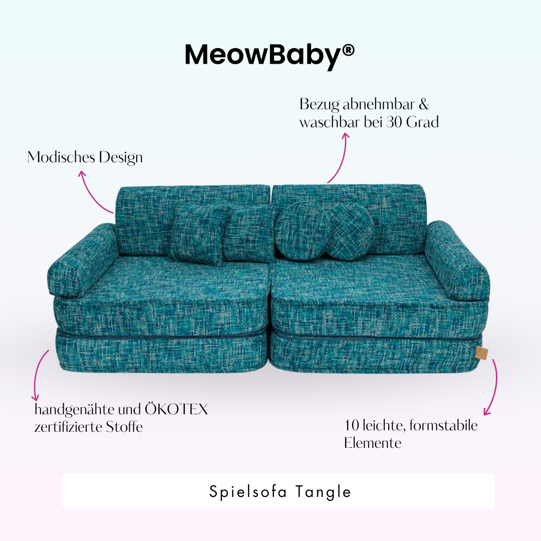 Tangle Play Sofa - Cozy Chenille Edition