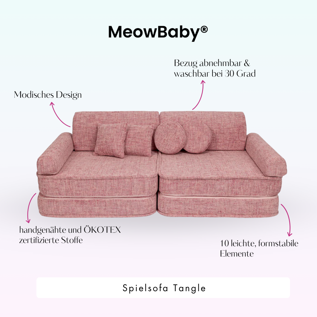 Tangle Play Sofa - Cozy Chenille Edition