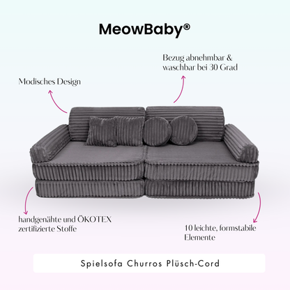 Churros Play Sofa - Plush Cord Edition