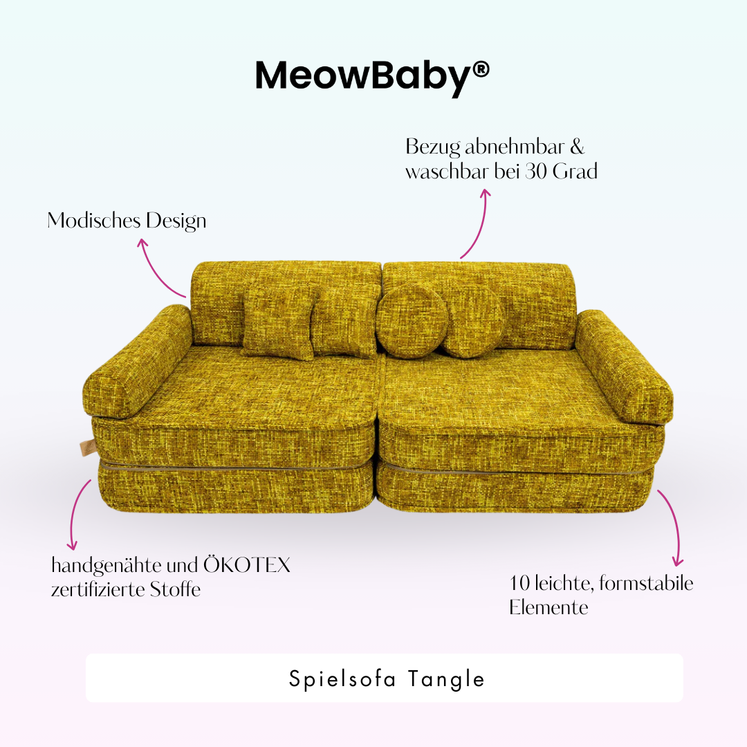Tangle Play Sofa - Cozy Chenille Edition