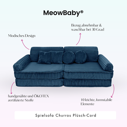 Churros Play Sofa - Plush Cord Edition