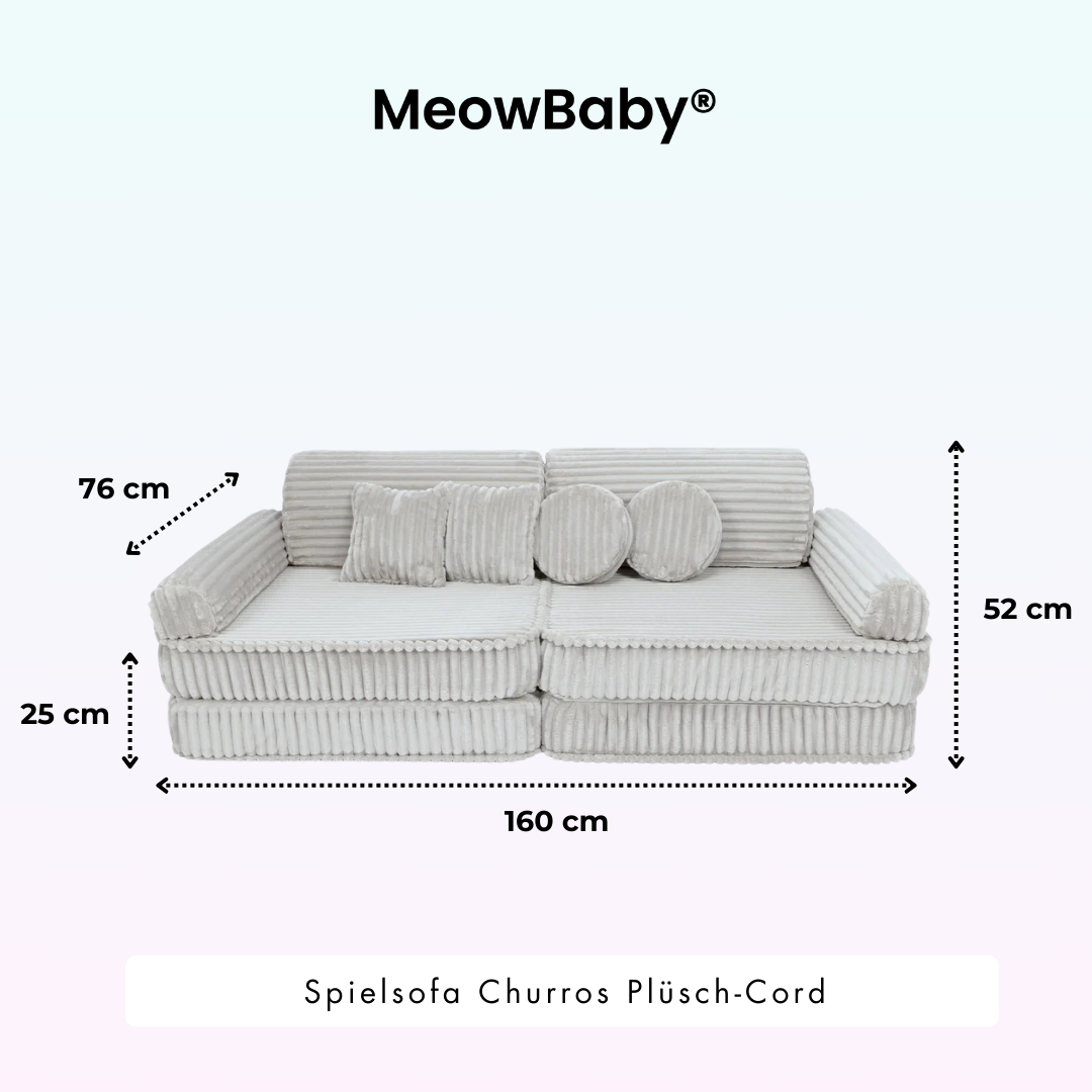 Churros Play Sofa - Plush Cord Edition