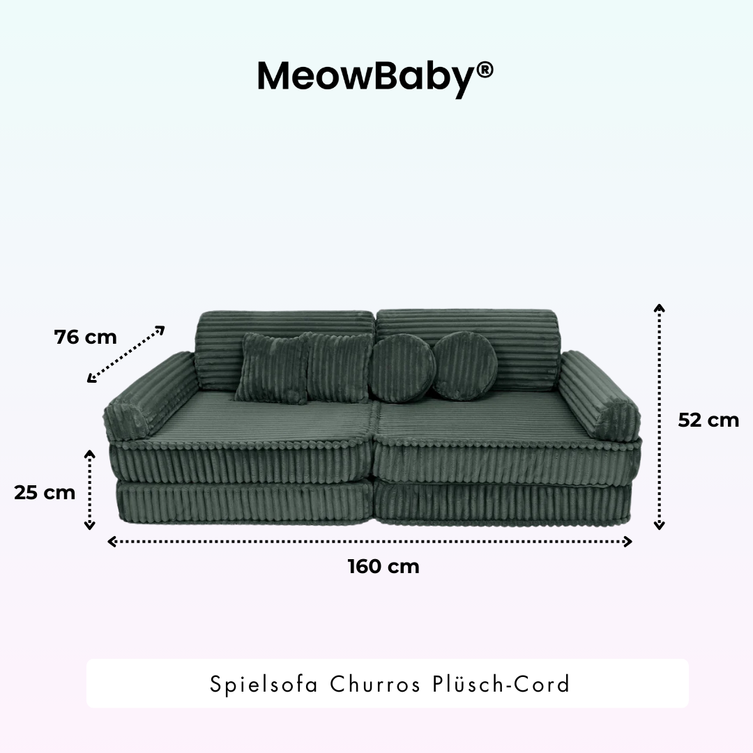 Churros Play Sofa - Plush Cord Edition