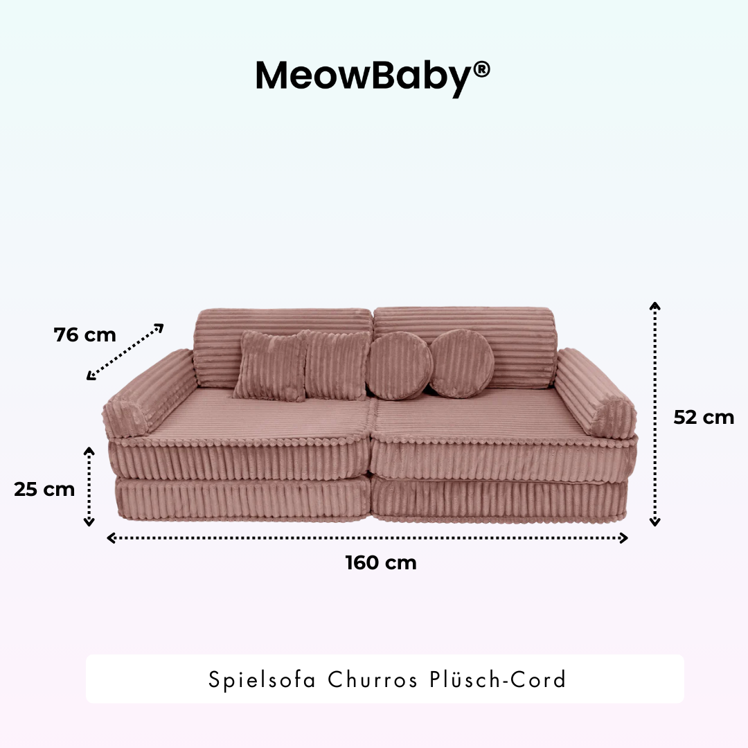 Churros Play Sofa - Plush Cord Edition