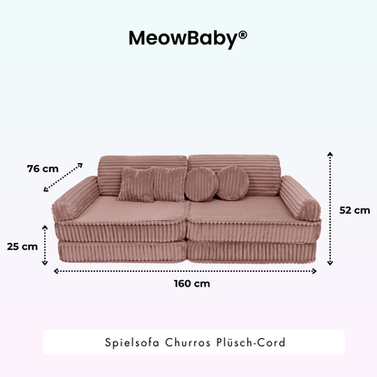Churros Play Sofa - Plush Cord Edition