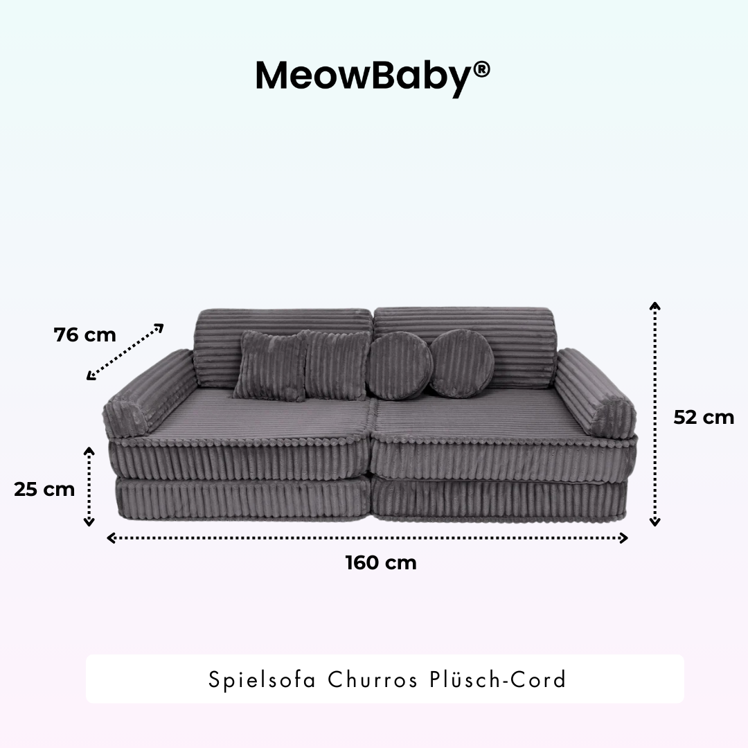 Churros Play Sofa - Plush Cord Edition