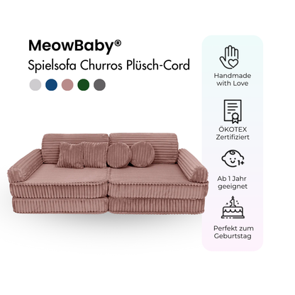 Churros Play Sofa - Plush Cord Edition