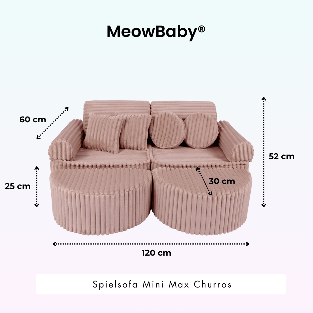Play Sofa Mini Max Churros - Plush Cord Edition
