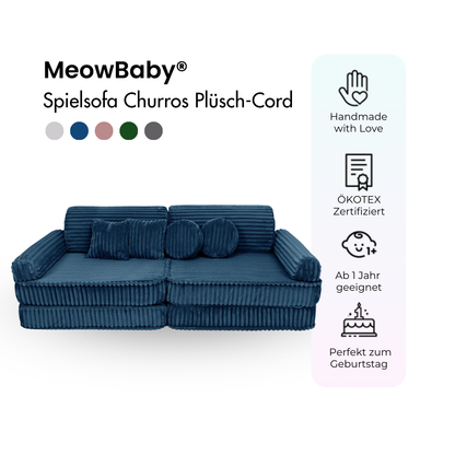 Churros Play Sofa - Plush Cord Edition