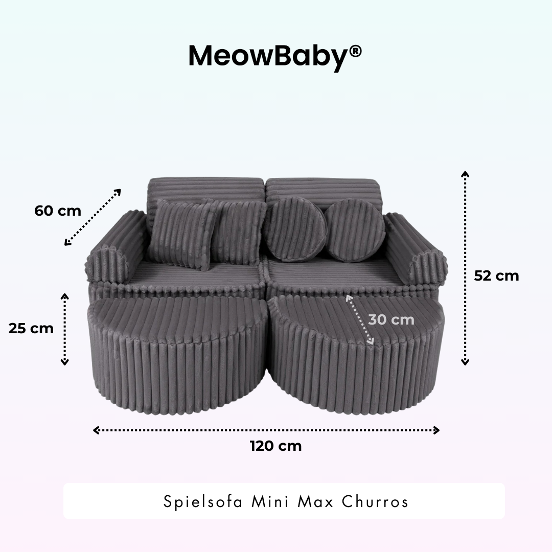 Play Sofa Mini Max Churros - Plush Cord Edition