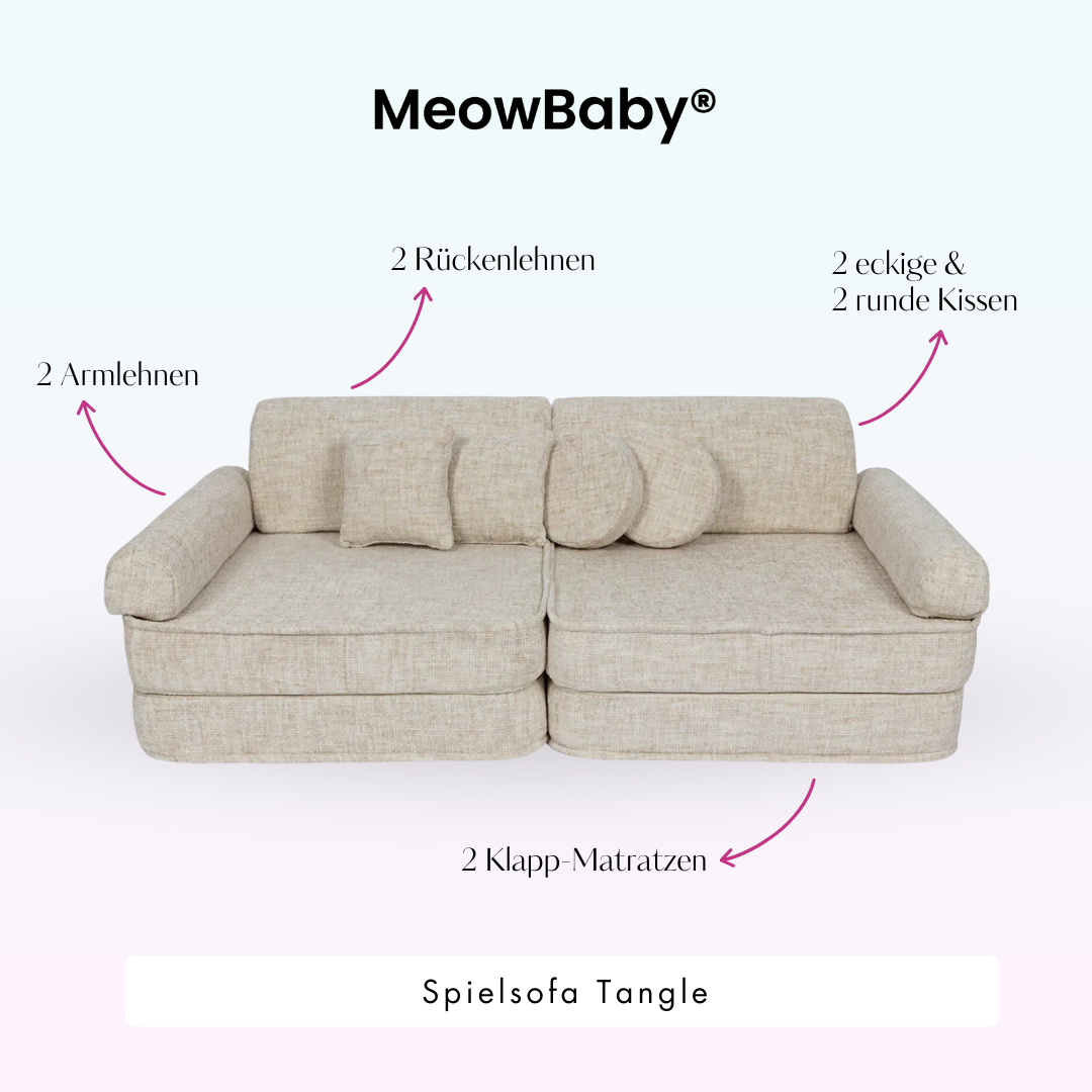 Tangle Play Sofa - Cozy Chenille Edition