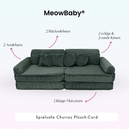 Churros Play Sofa - Plush Cord Edition