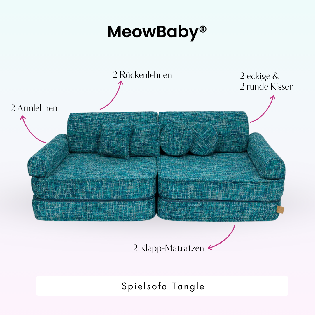Tangle Play Sofa - Cozy Chenille Edition
