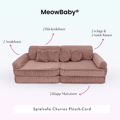 Churros Play Sofa - Plush Cord Edition