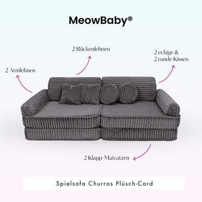Churros Play Sofa - Plush Cord Edition