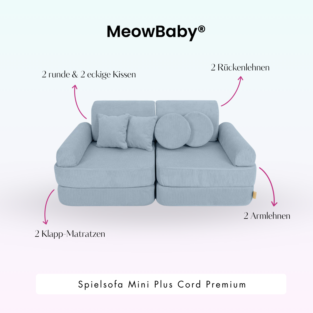 Spielsofa Mini Plus Cord Premium - Slim Cord Edition