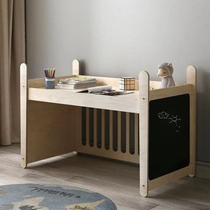 Mitwachsendes Kinderbett LILU aus Holz im Detail