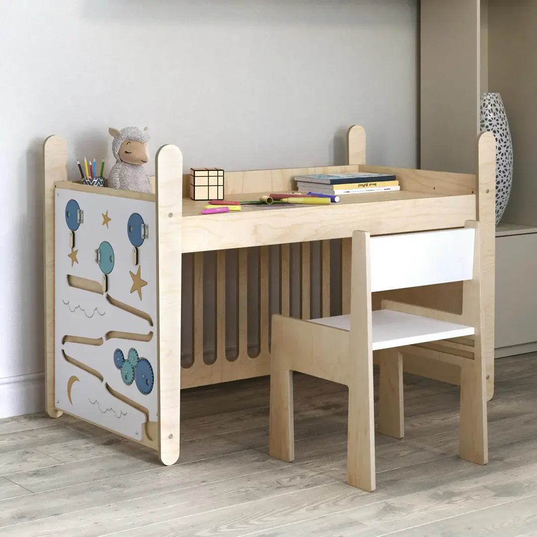 Höhenverstellbares mitwachsendes Kinderbett LILU