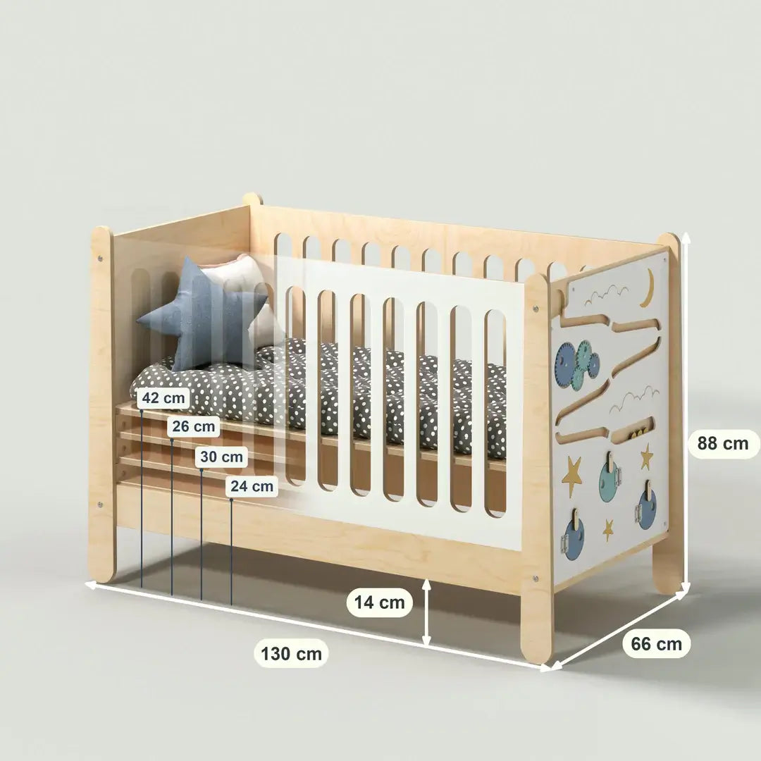 Verstellbares mitwachsendes Kinderbett LILU