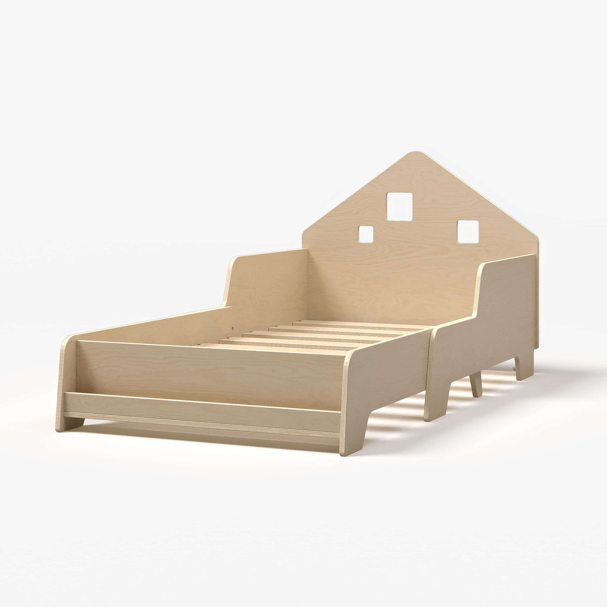 Montessori Kinderbett verstellbar mit Beleuchtung im Kinderzimmer