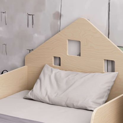 Montessori Kinderbett aus Holz mit LED-Beleuchtung