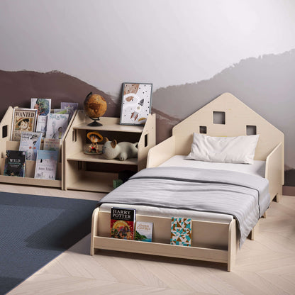 Montessori Kinderbett höhenverstellbar aus Holz