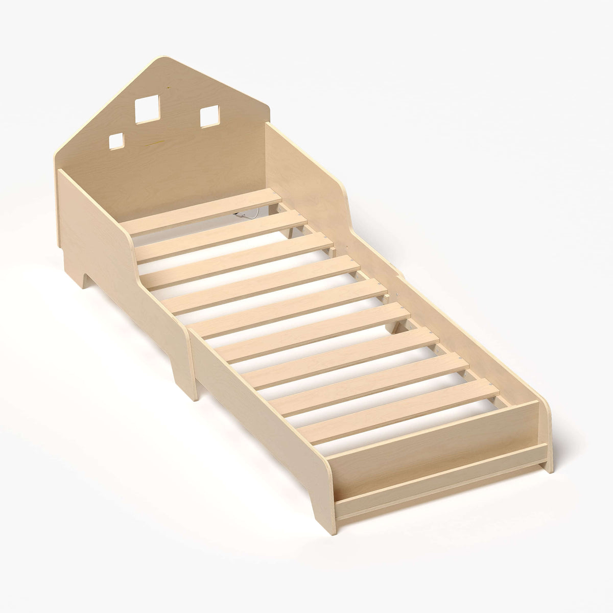 Montessori Kinderbett mit Beleuchtung aus Holz