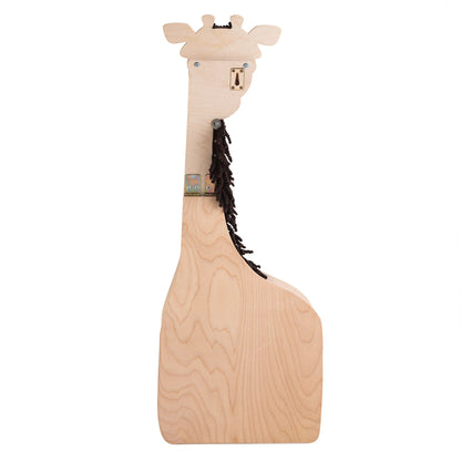 Motorikwand Godi Giraffe aus Holz für kleine Entdecker