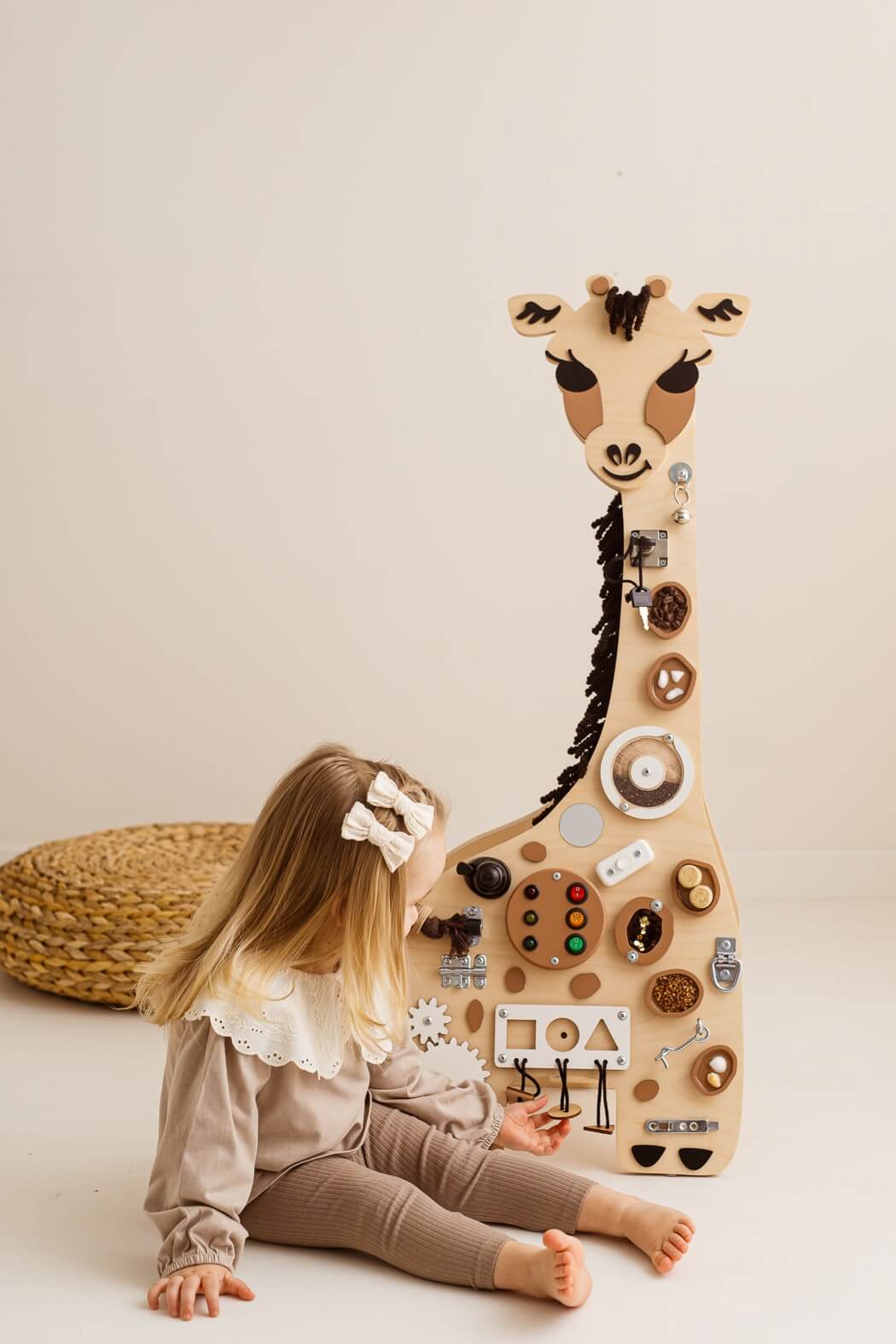 Motorikbrett Godi Giraffe für spielerisches Lernen