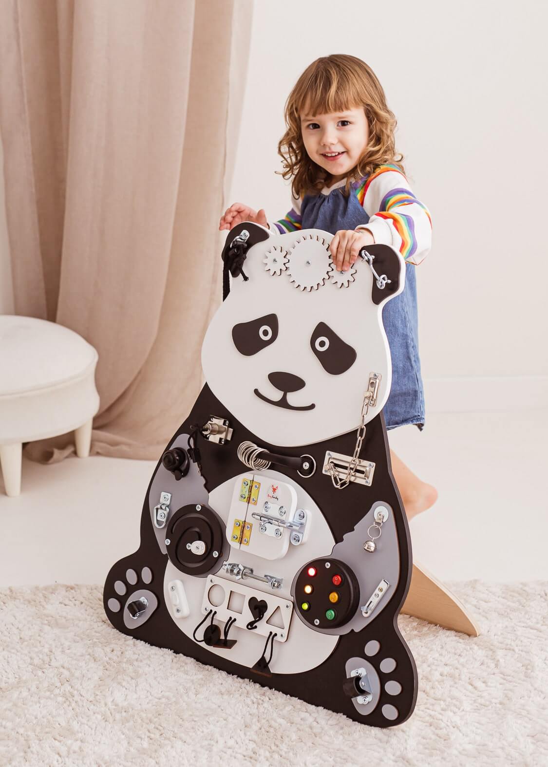 Motorikbrett Paula Panda für spielerisches Lernen