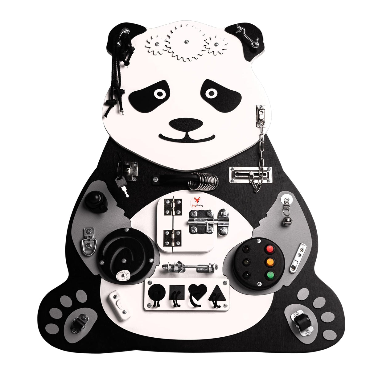 Motorikbrett Paula Panda mit Aktivitäten für Kinder