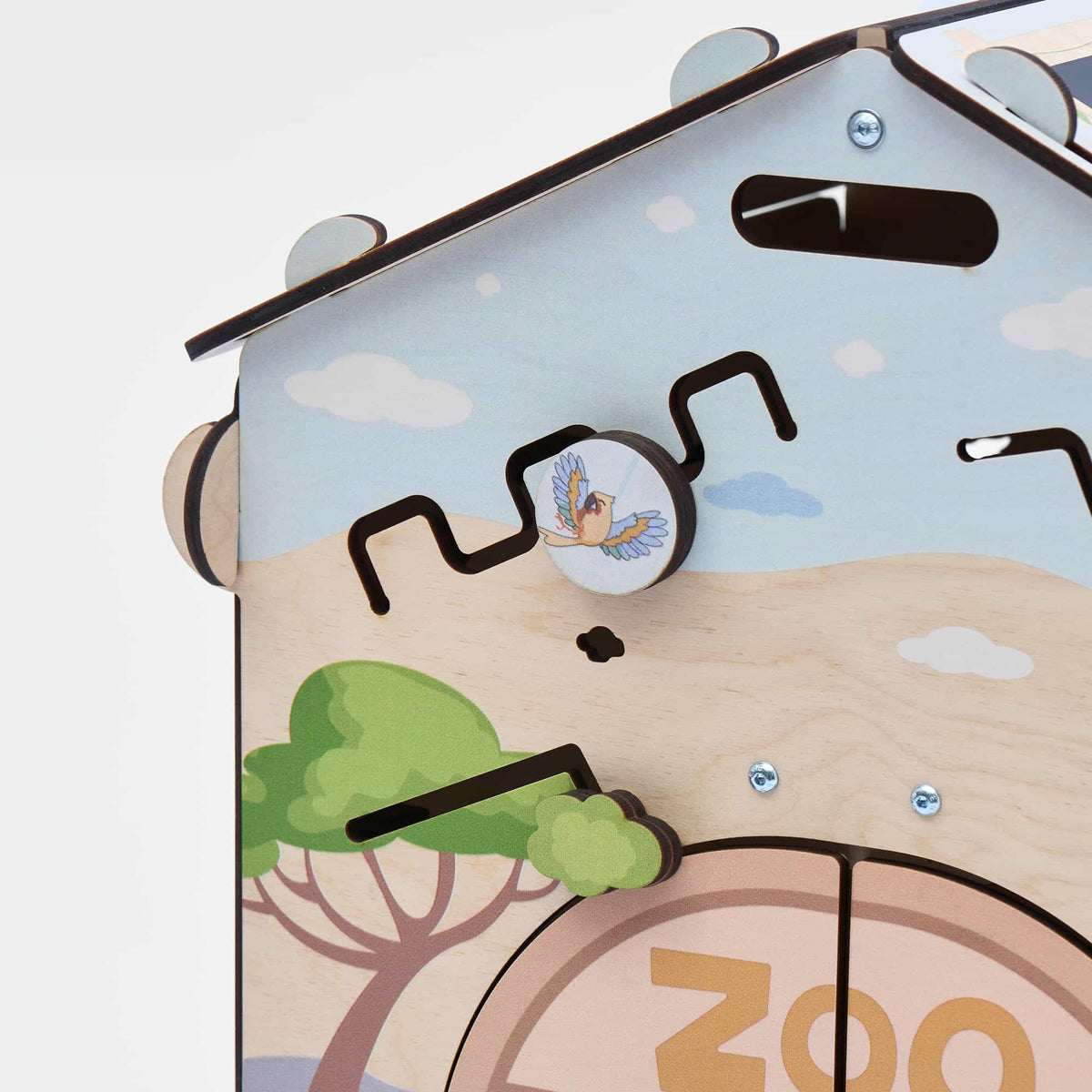 Motorikhaus Zoo mit Tier-Design für kleine Entdecker