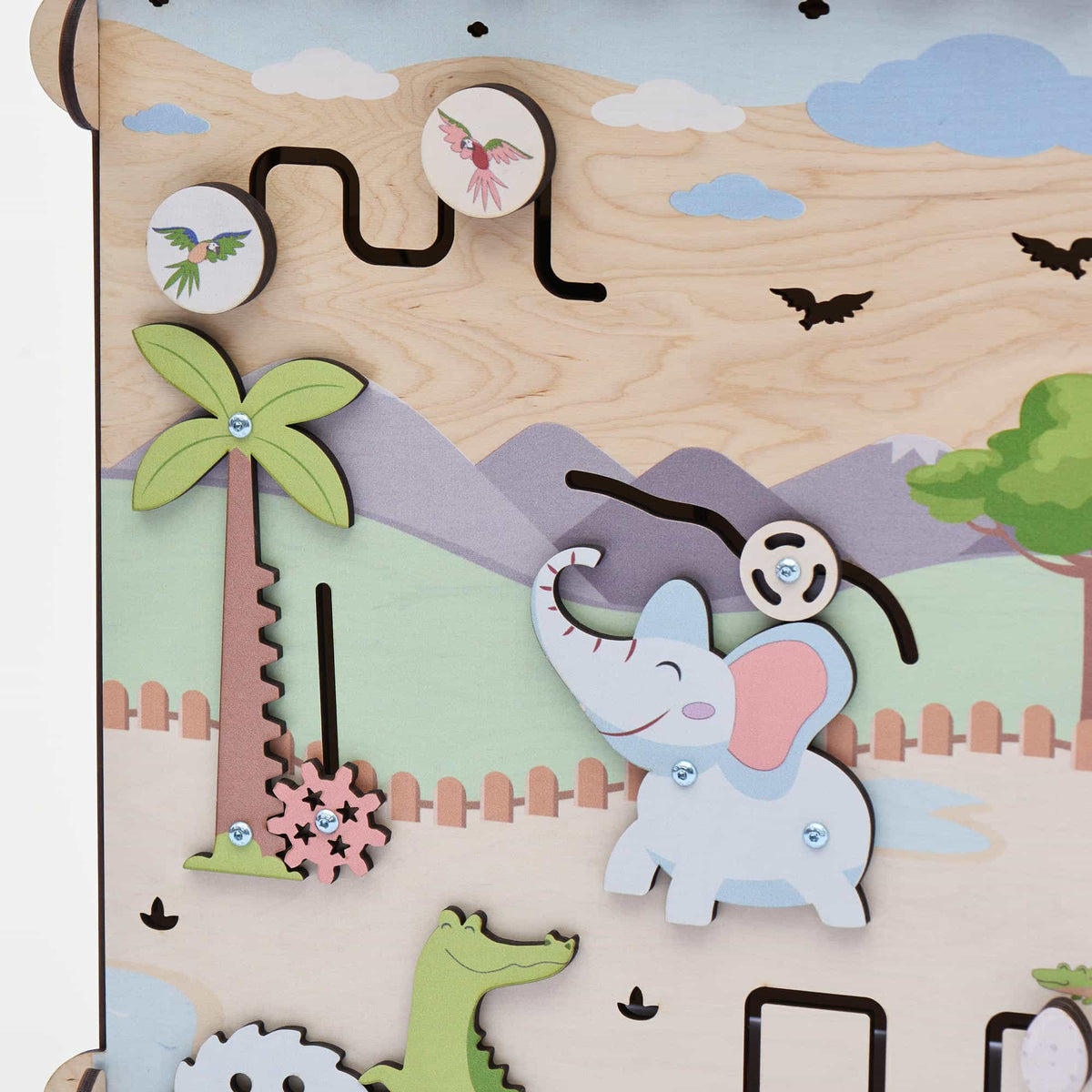 Activity Board Zoo mit beweglichen Elementen