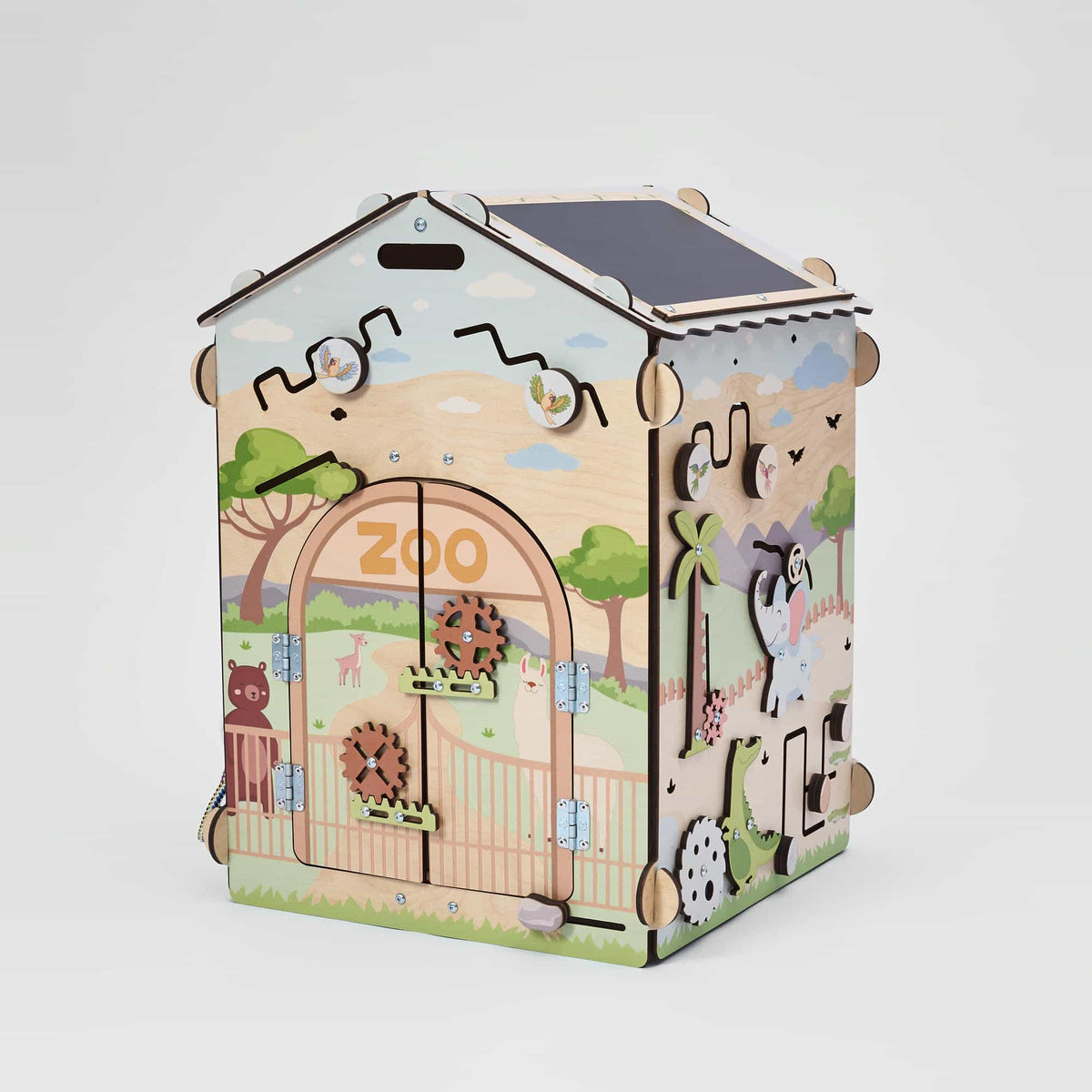 Activity Board Zoo zum Greifen und Drehen