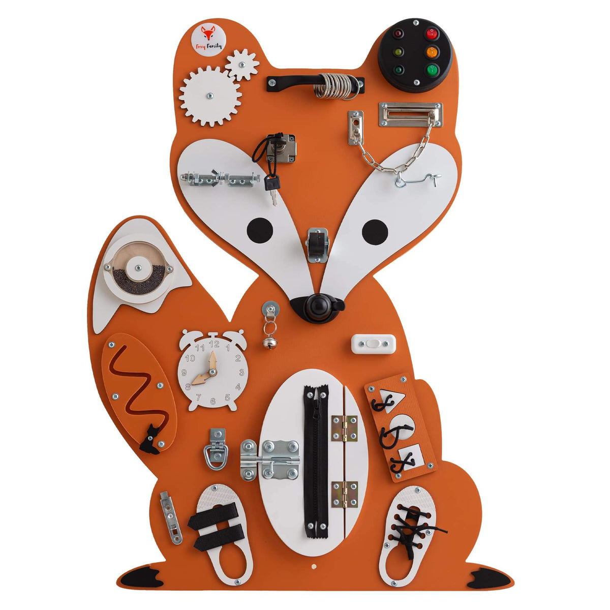 Motorikwand Fuchs in Orange für Kinder