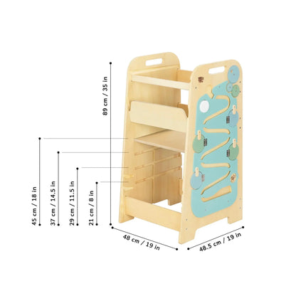 Wachsender Lernturm 5-in-1 XL aus Holz von Busykids
