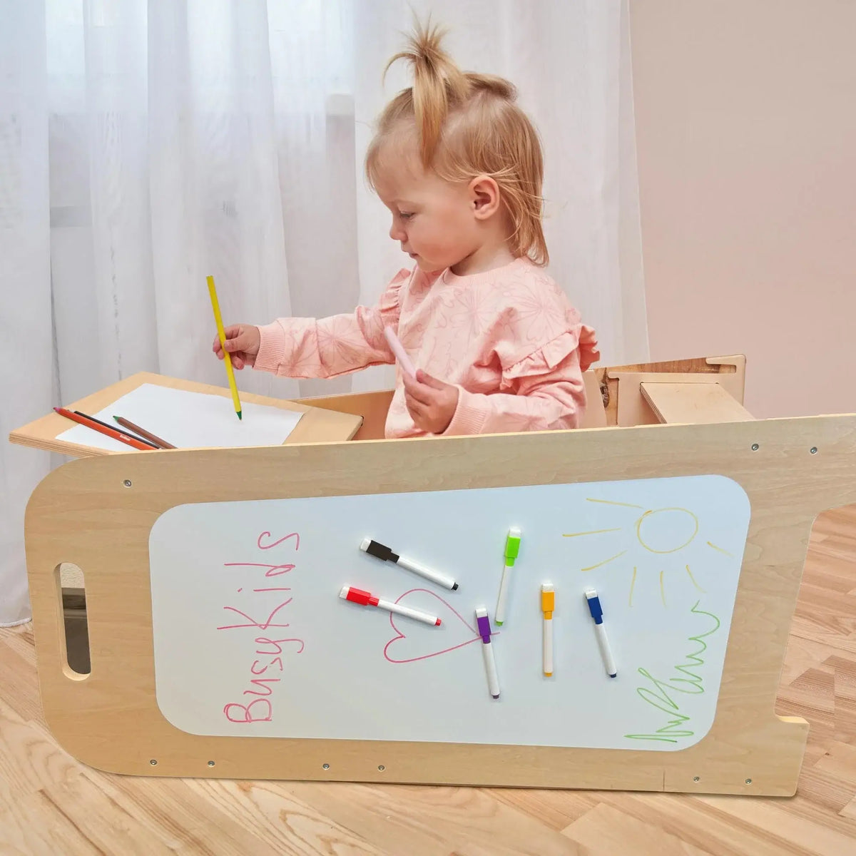Wachsender Lernturm 5-in-1 XL aus Holz für Kinder