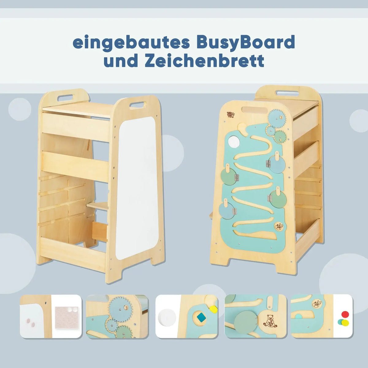 Wachsender Lernturm 5-in-1 XL wandelbar im Detail